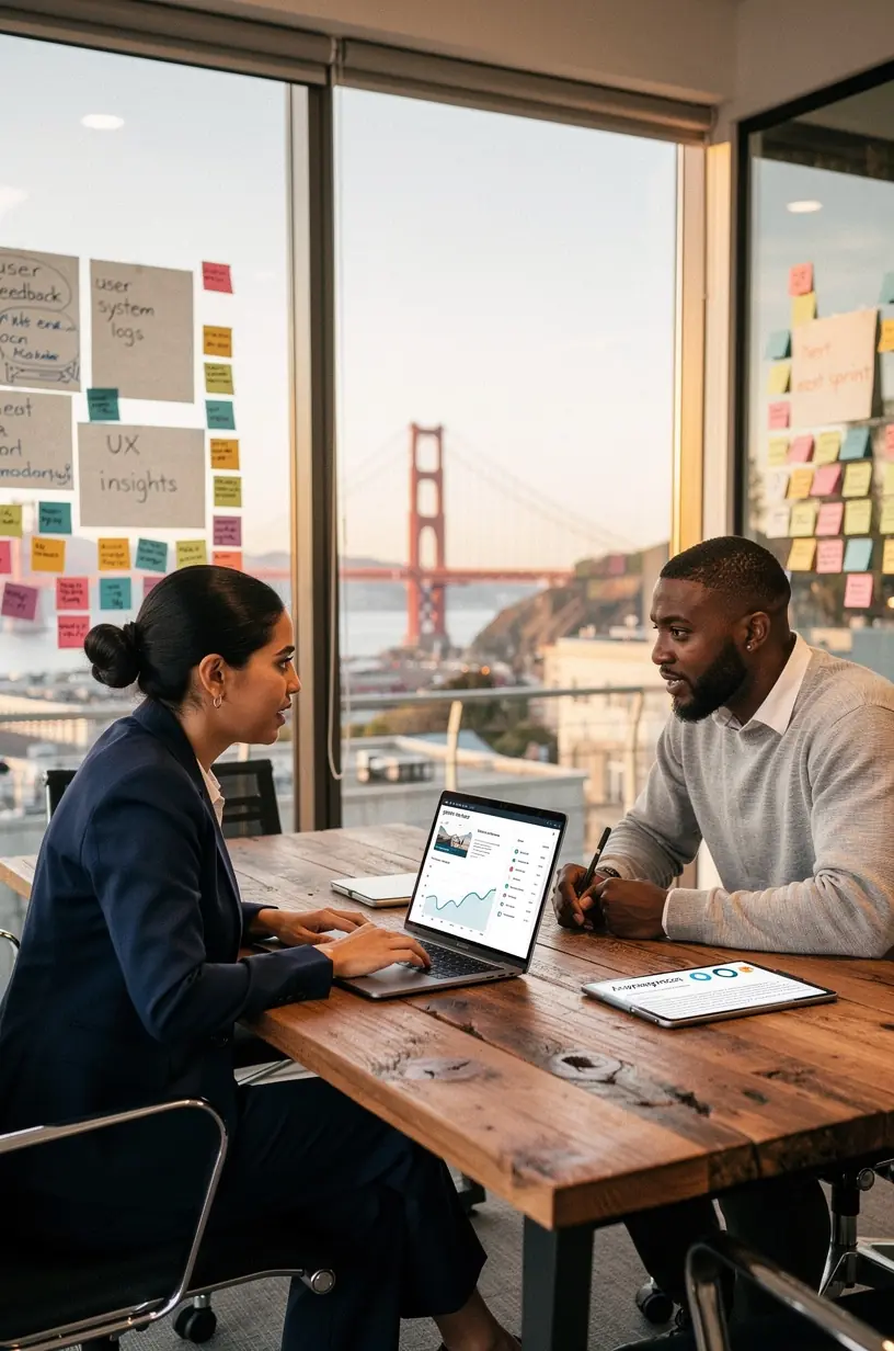 Professional team collaboration