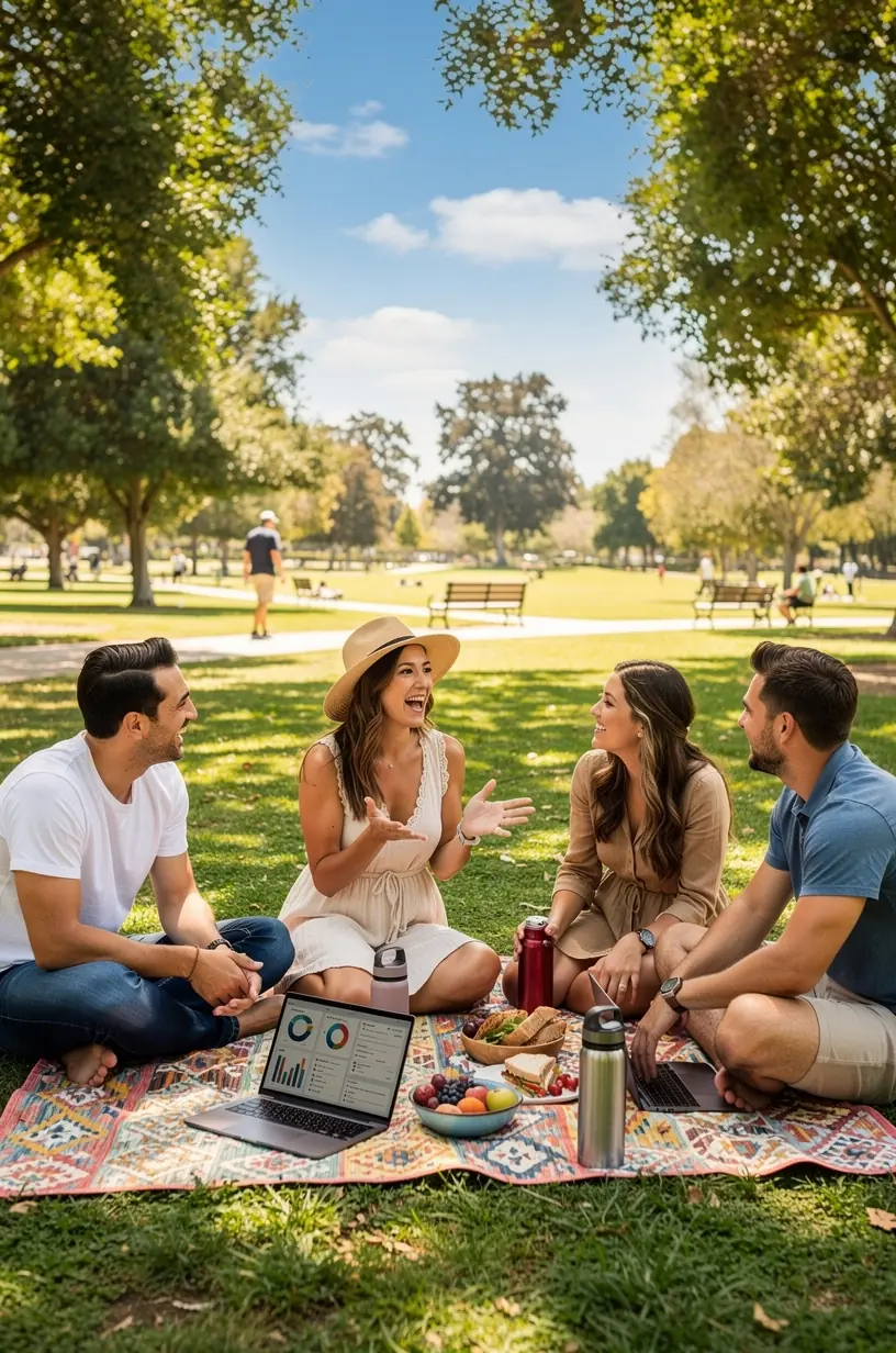 Professional business solutions hero illustration